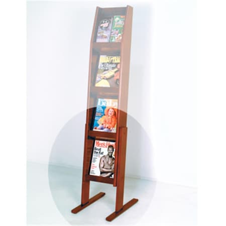 Wooden Mallet Slope Optional Floor Stand for 4H Slope Displays in Mahogany WO599382